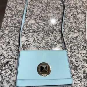 Kate Spade Light Blue Crossbody Bag with Gold Clasp